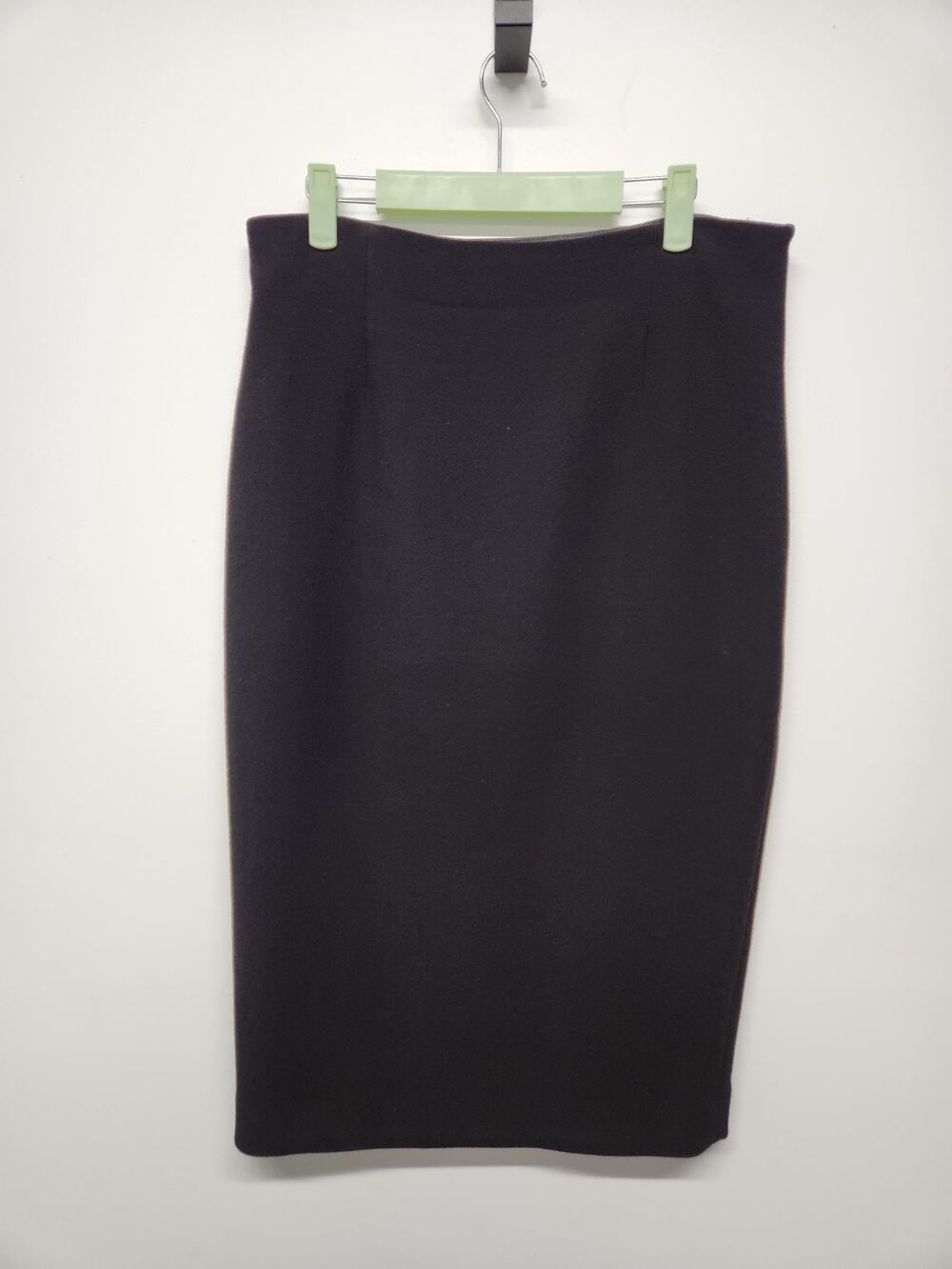 Hobbs London Women's Virgin Wool Straight/Pencil Midi Skirt, Size 14, In Black